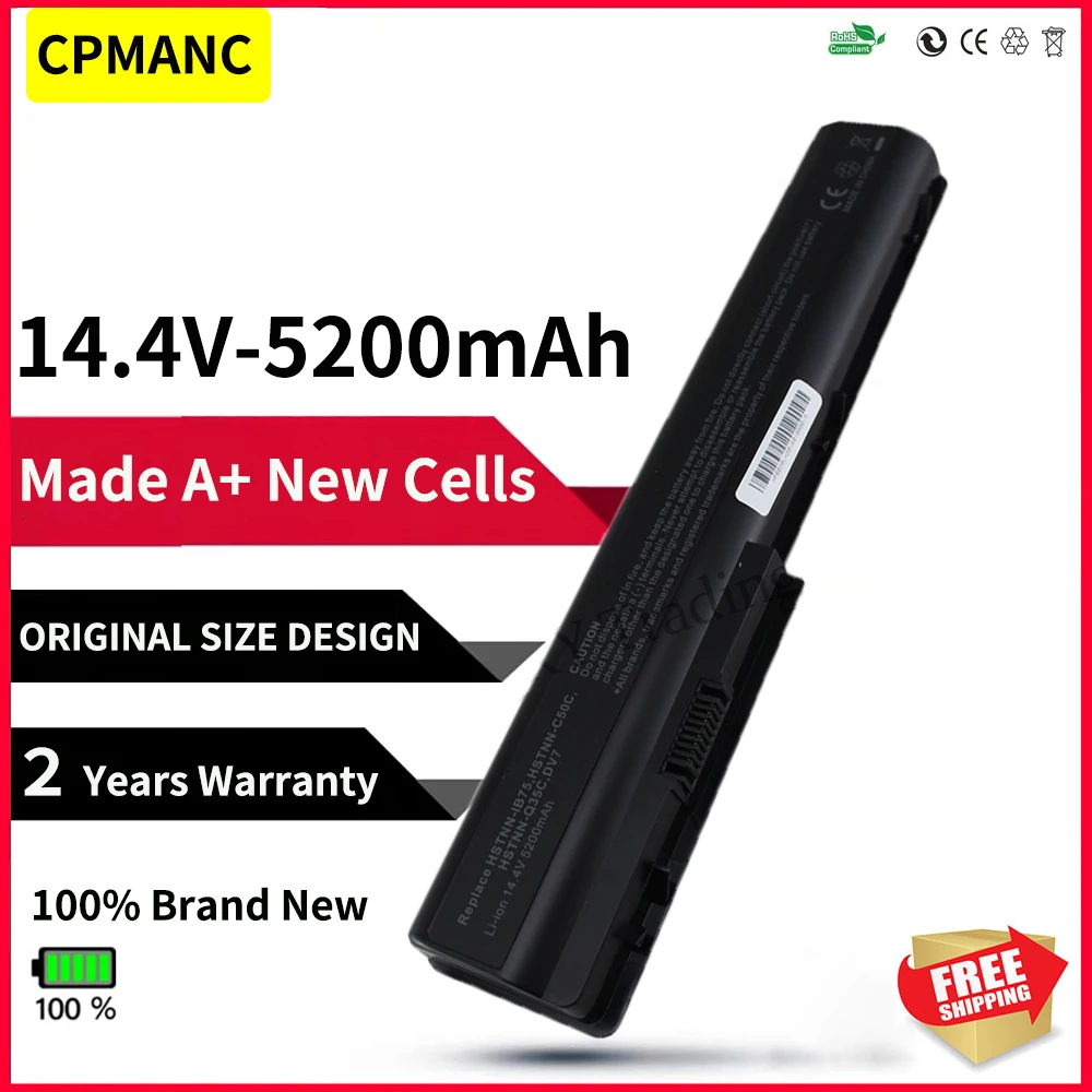 

CPMANC 8 Cells Battery For HP Pavilion DV7 DV8 HDX X18 HSTNN-IB75 HSTNN-Q35C HSTNN-DB75 HSTNN-XB75 nbp6a95 nh494aa