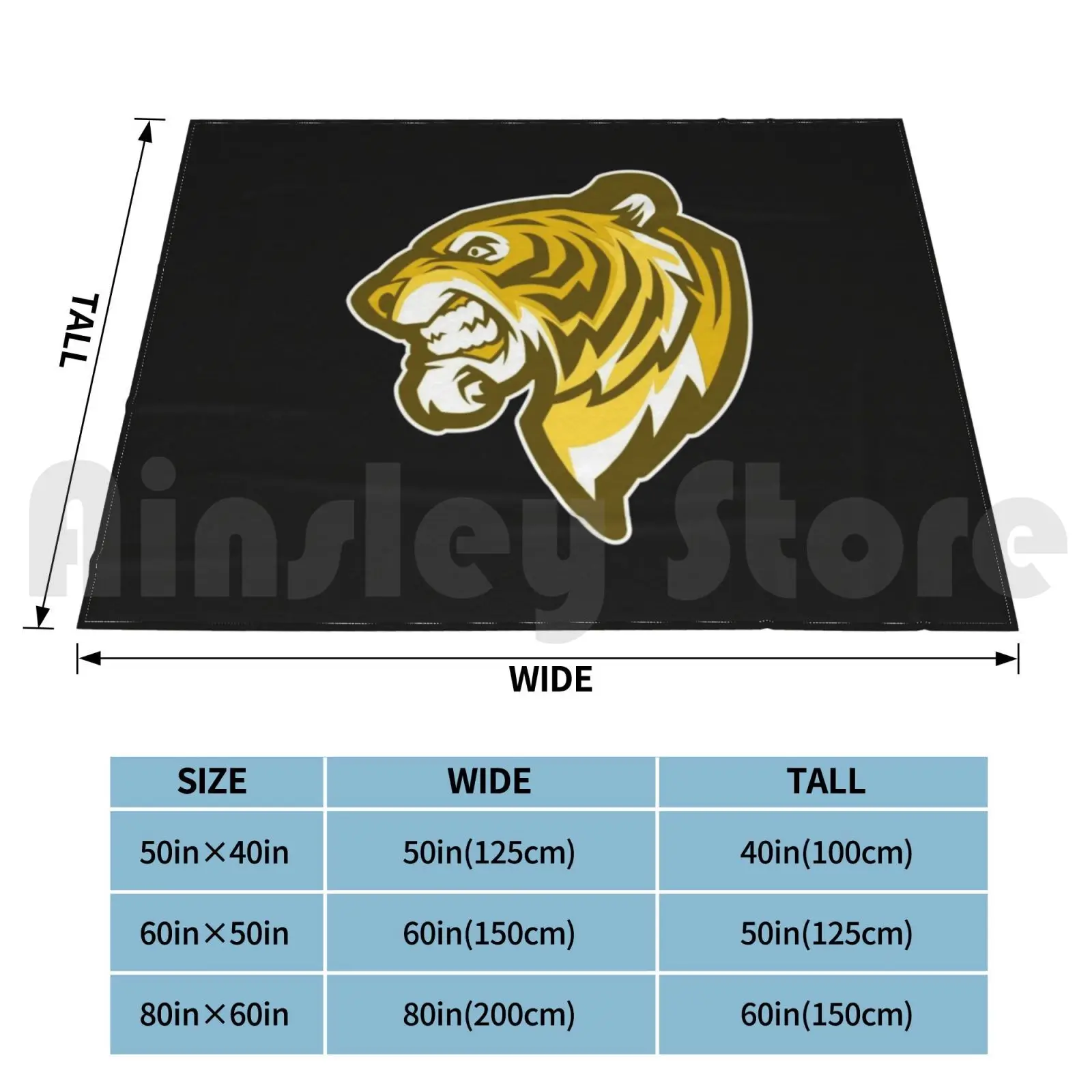 Angry Tiger Blanket Fashion Custom Tiger Cat Wild Wildcat Animal India Indian Asia Asian Big Large Dangerous