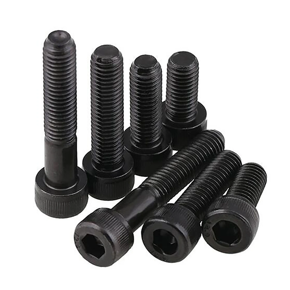 

1Pcs DIN912 M18-M24 Black Hex Hexagon Socket Cap Head Screws Full/Half Thread Allen Bolts High Tensile Grade 12.9 Carbon Steel