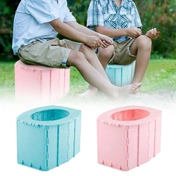 Toilettes pliantes portables, pot pliable, toilettes E27 pratiques pour le camping, la randonnée, les voyages