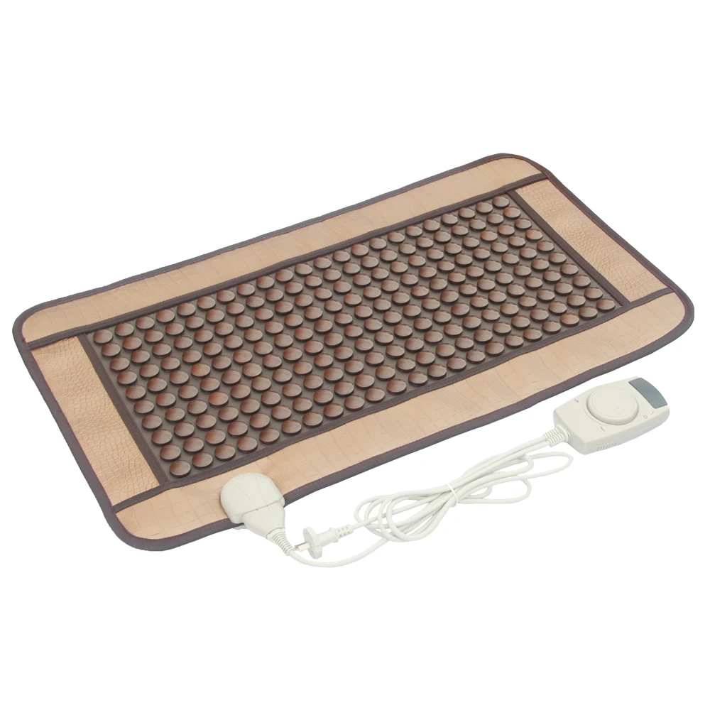 45 x80cm warm germanium stone physiotherapy pad ms tomalin electric heating jade sofa cushion tourmaline body massager