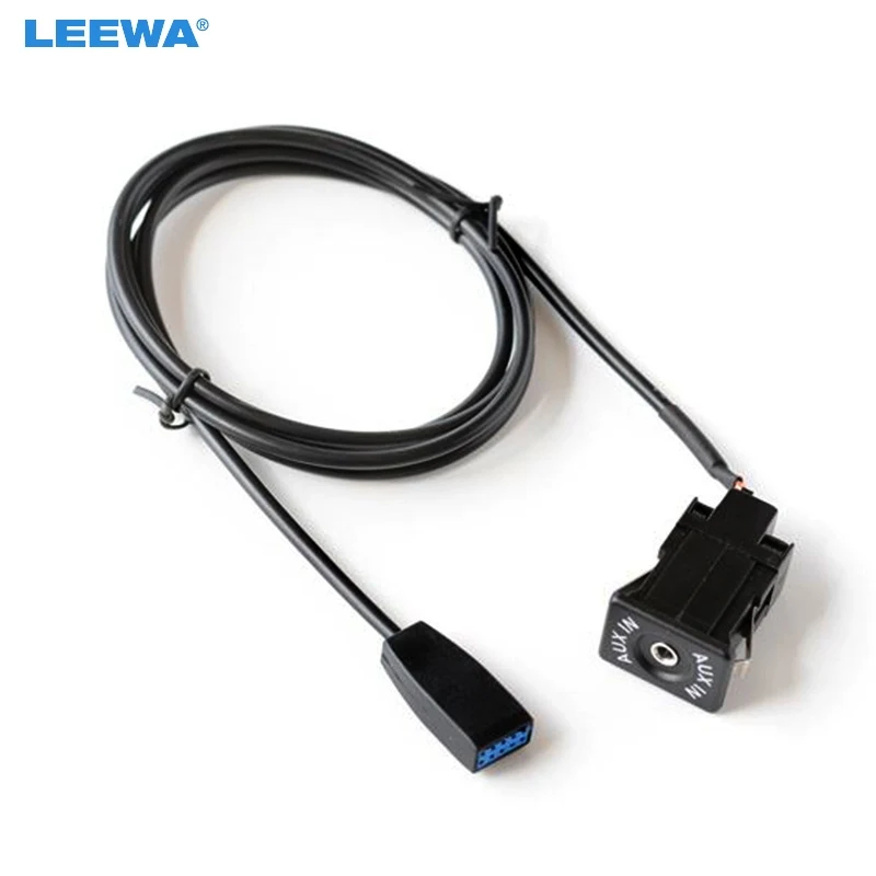 

LEEWA 10set Car Audio Radio AUX-In Cable Plug AUX Socket For BMW 3-Series E46 Wire Harness AUX Cable Adapter #CA7157