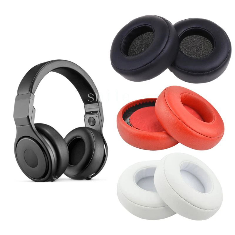 1Pair Replaced Leather Earpads Ear Cushion Cover for Beats By Dr. Dre Pro Detox Headphones Accessories