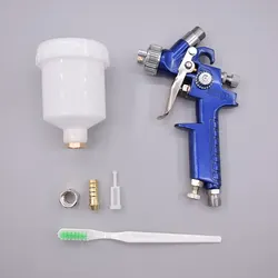 HVLP H-2000 Spray Gun 125ml  0.8mm/1.0mm Nozzle Spray Gun Airbrush Mini Paint Sprayer Air Brush Paint Tool for Car Painting DIY