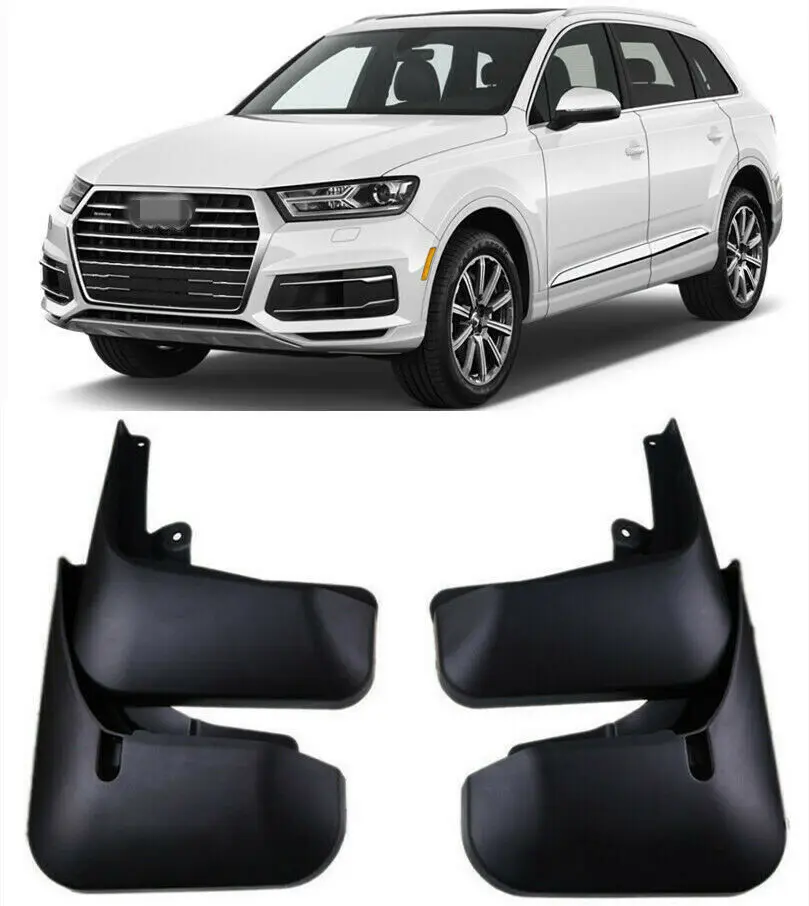 4pcs Mud Fender Guards For Audi Q7 4M S Line Sport 2016 2017 2018 2019 Mudflaps Mud Flaps Mudguards Splash Guards Accessories