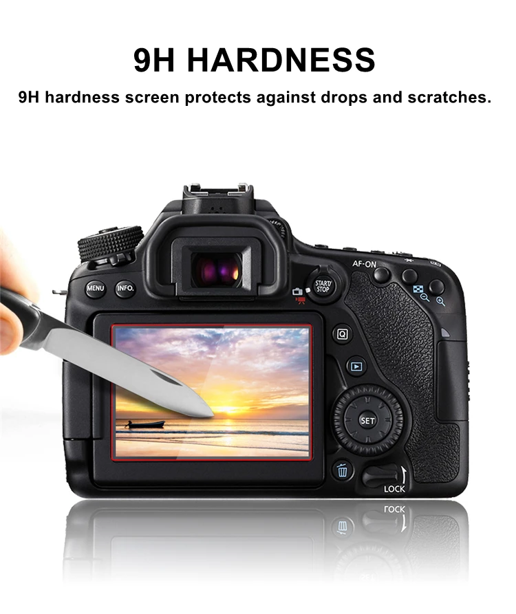 2 Chiếc RP R5 R6 R5C R7 Camera Ban Đầu 9H Camera Kính Cường Lực Dành Cho Canon EOS RP M6 M6II m100 M200 Camera Bảo Vệ Màn Hình LCD