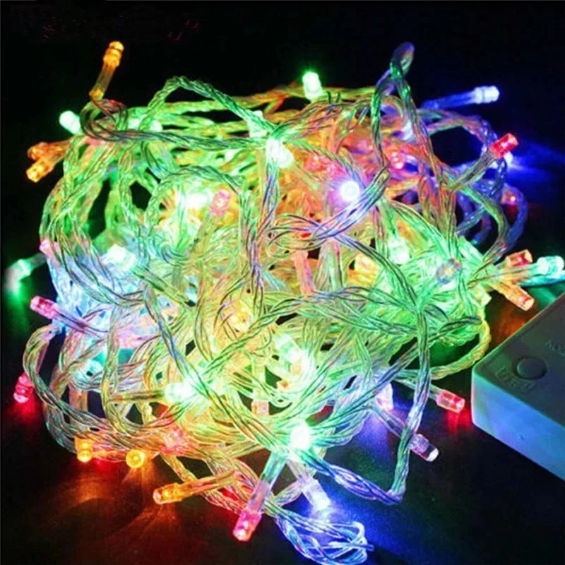 110V 220V 10M 100 Led String Guirlande Kerstboom Ketting Fairy Light Waterdicht Home Garden Party Outdoor vakantie Decoratie