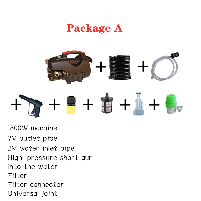 Automatic High-pressure portable washing machine Car Washing Machine Home Use 220V Small Car Washing Pump