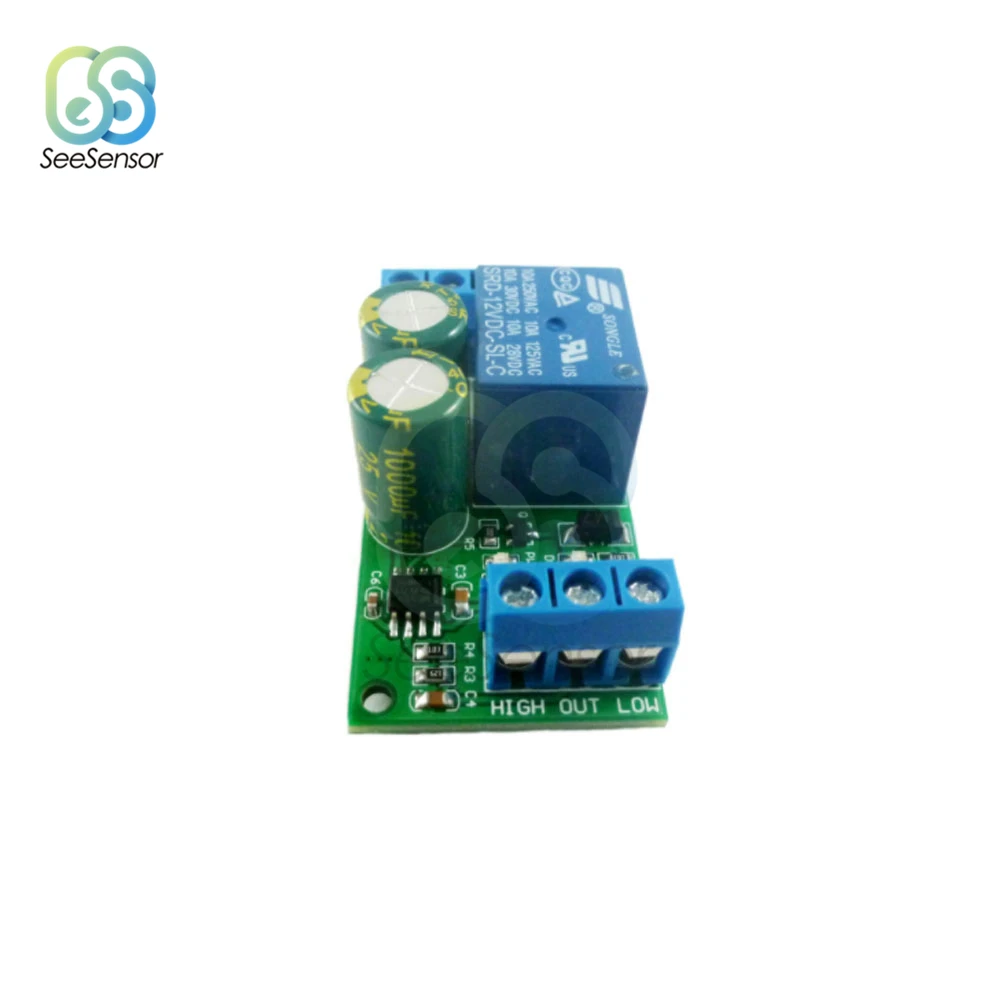 High Power Water Level Automatic Controller 12V Liquid Sensor Switch Solenoid Valve Motor Pump Automatic Control Relay Board