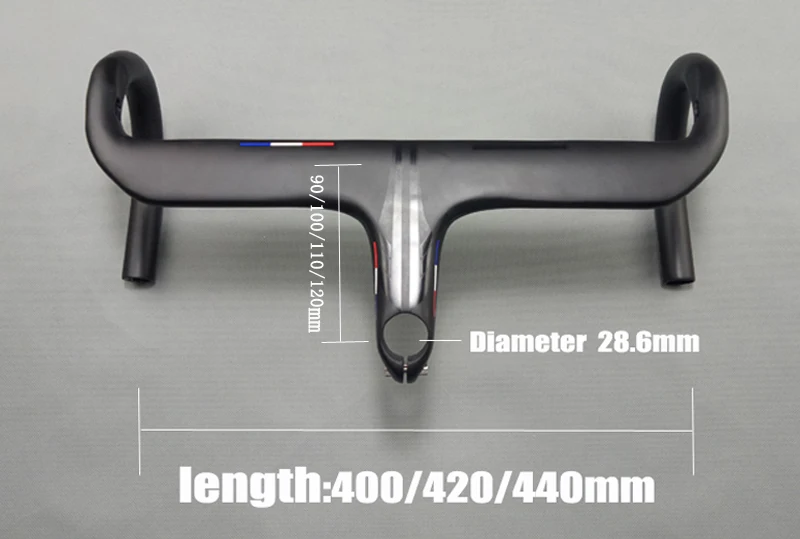 Integrated Handlebar Carbon Handlebar Road Bike With Stem Tmaex Cycling Bicycle Handlebars UD Matte Bike Handlebars
