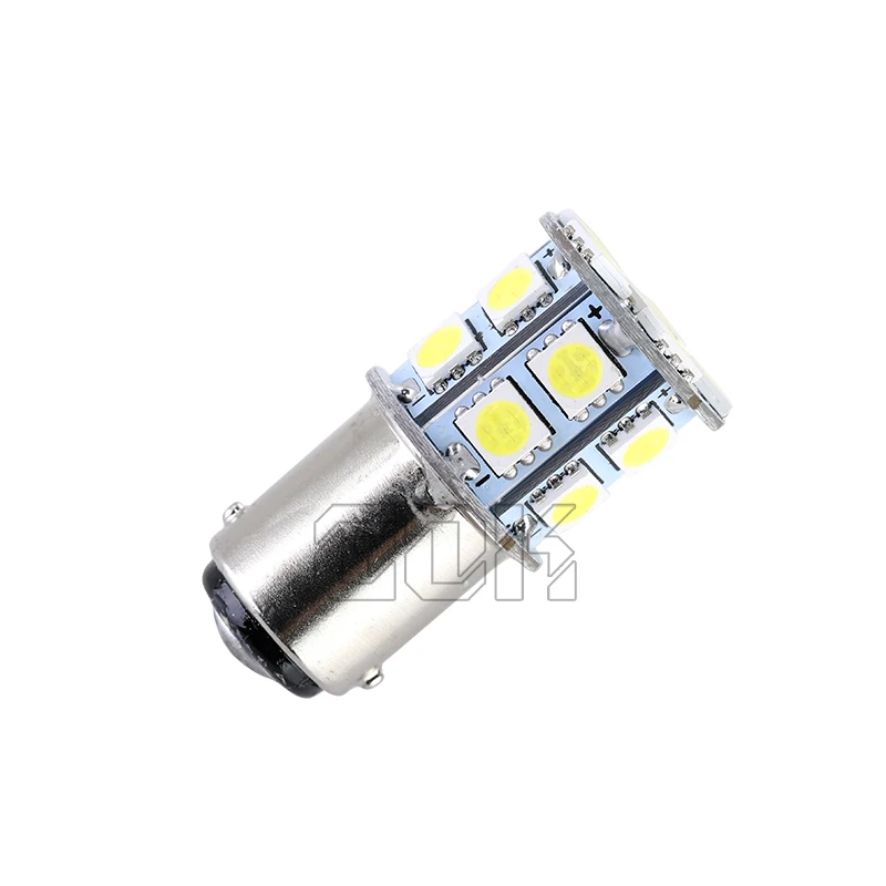 Bombillas Led de repuesto para coche y barco, luces interiores blancas 18SMD BA15D 1142, cabina marina, 1004, 1076, 1142, 9-14V, 2 uds.