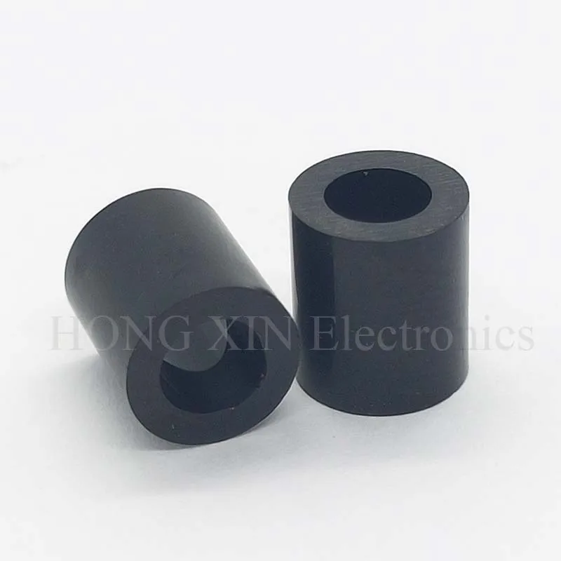 【 M4.2 * 7*8 】Black Abs Rround Spacer Standoff Nylon Non-Threaded Spacer Ronde Hollow Standoff Wasmachine