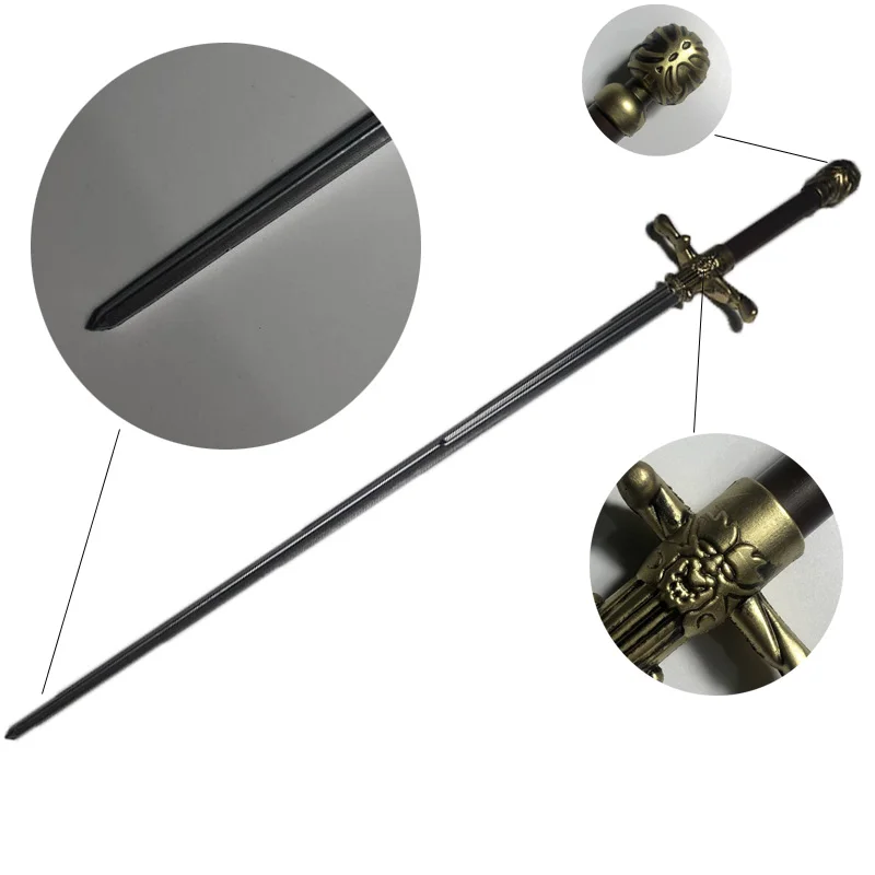 1:1 cosplay A Storm of Swords Movie  Arya Stark Needle sword Black and white of the court prop toy sword 77cm