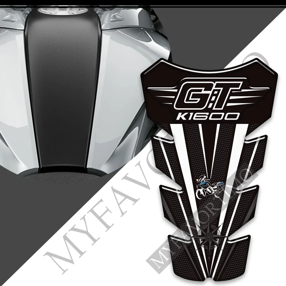 

Motorcycle Gas Fuel Oil Kit Knee Tank Pad Stickers Protection Emblem Logo Fairing Fender For BMW K1600GT K1600 K 1600 GT