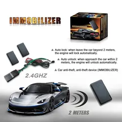 GD-10 Immobilizer RFID 2.4Ghz Car Alarm Engine Lock Anti-Hijacking Circuit Intelligent Cut-Off System For 12V Diesel Truck
