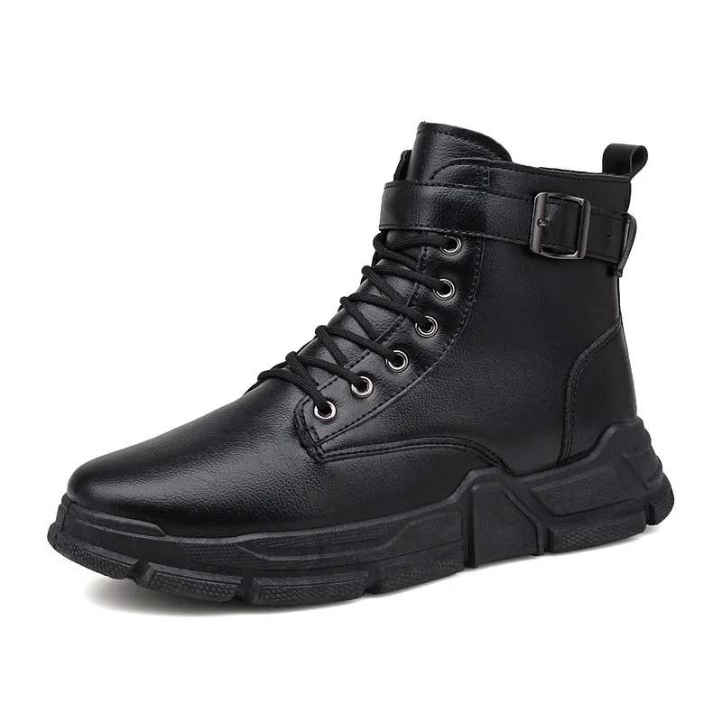 

Men Boots Genuine Leather Lace-up Men Shoes Nice Winter Shoes Male Sneakers Boot Male Casual Ankle Boots Size 39-44 Zapato