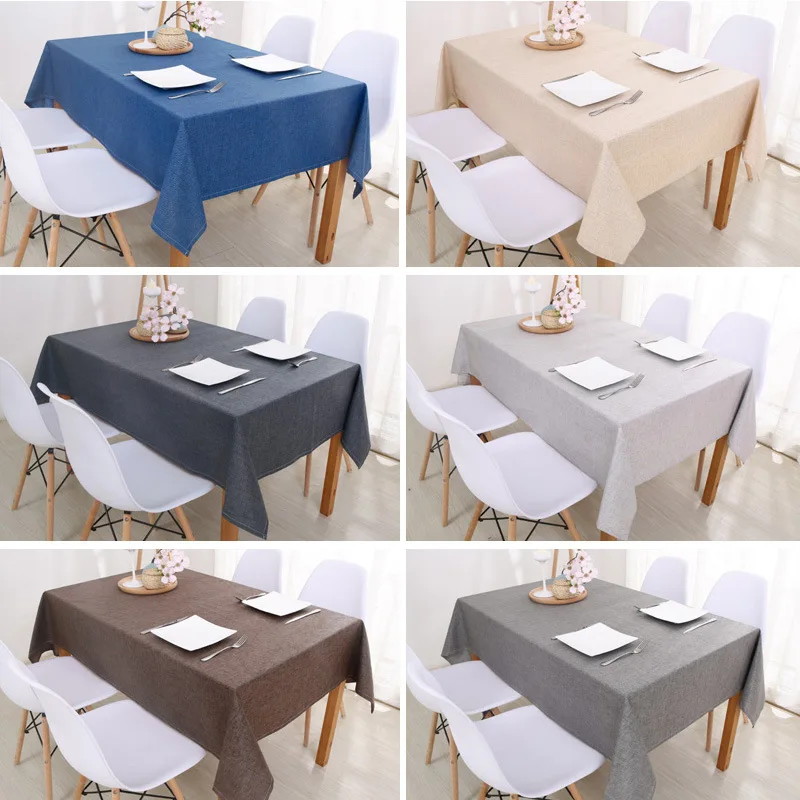 WaterProof Decorative Table Cloth Rectangular Tablecloths Dining Table Cover Simple and Modern TableCover Cloth