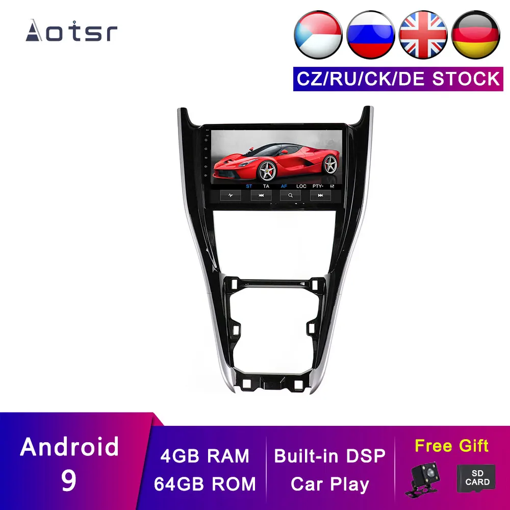 

AOTSR Android 13 автомобильный навигатор трекер для Toyota Harrier 2013 - 2019 Автомобильные GPS автомобильные аксессуары DSP плеер головное устройство 4 Гб + 64 ГБ