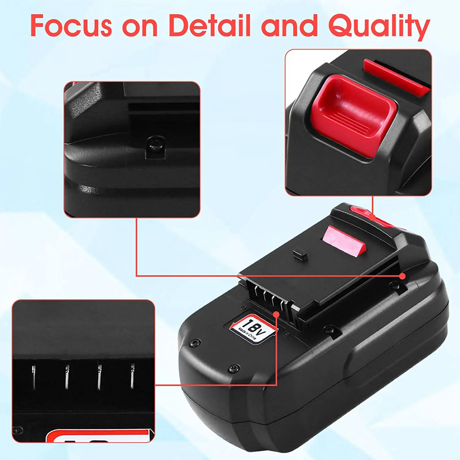 CulHye Ni-MH 3600MAh เปลี่ยนแบตเตอรี่ใช้งานร่วมกับ Porter Cable 18V PC18B PCC489N PCXMVC Cordless