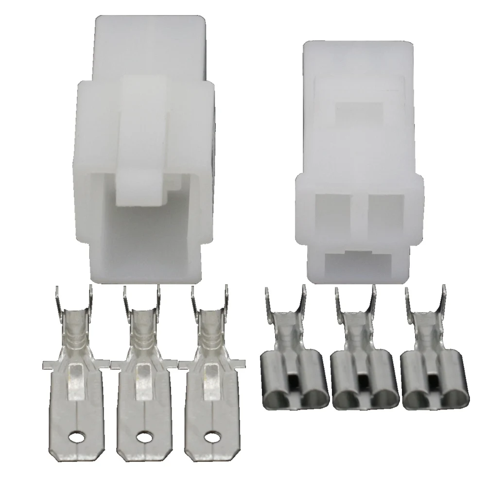 3 Pin 6.3 Automotive Connector 3 P Connector Terminal Plastic Shell Socket DJ7031A-6.3-11/21