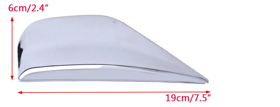 2Pcs Auto Hinten Fenster Spoiler Seite Bevel Säule Post Verchromt Trim Abdeckung für Buick Opel Vauxhall Mokka 2012-2018 zubehör – Detail 4