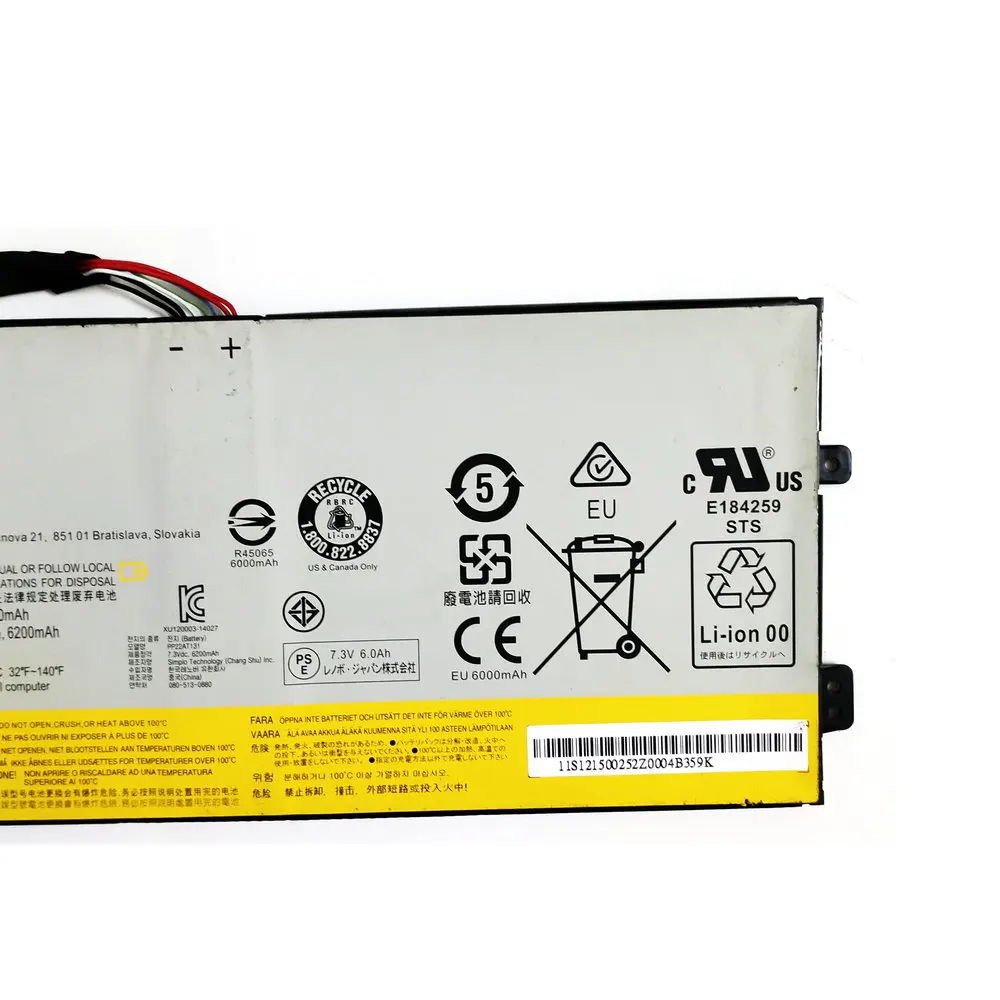 Imagem -03 - Genuine L13s4p61 L13m4p61 Bateria do Portátil para Lenovo Thinkpad Edge 15 80h1 15.6 2icp3 86 9444.4wh 7.4 v 6000mah