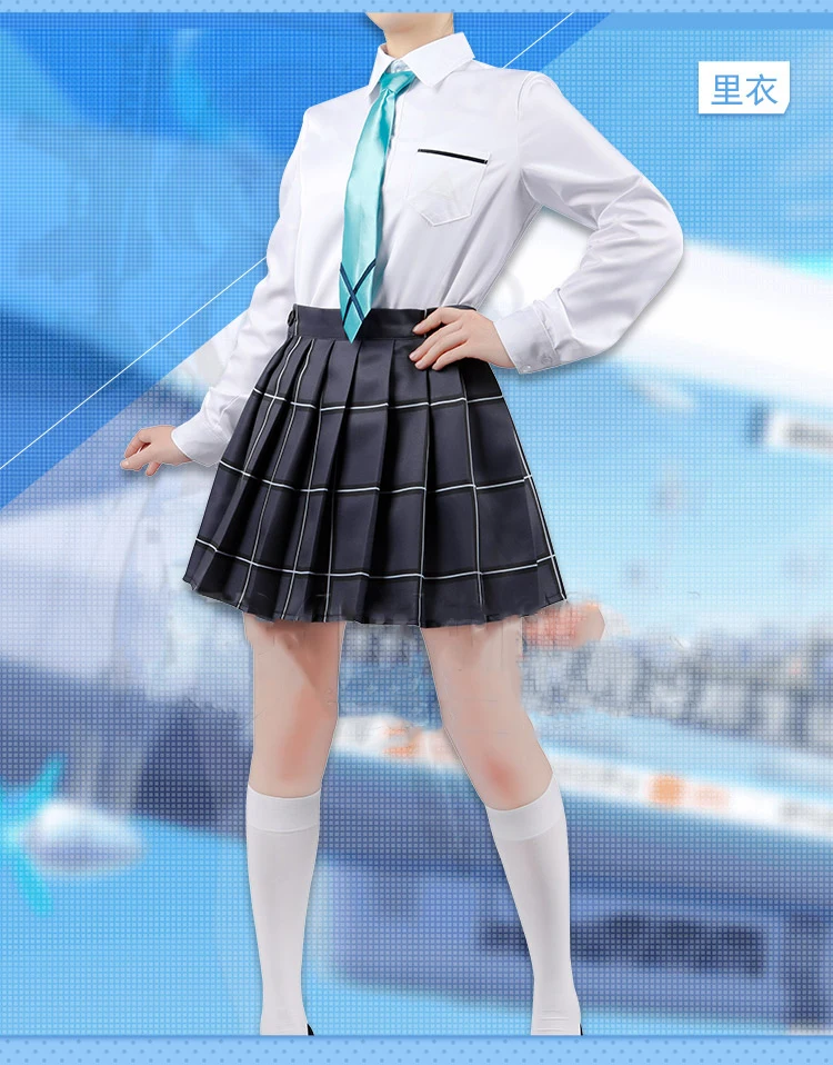 Cos-Mart Game Blue Archive Abydos Cosplay Costume Daily Wear School Uniform Activity Role Play Clothing High-End Custom-Make