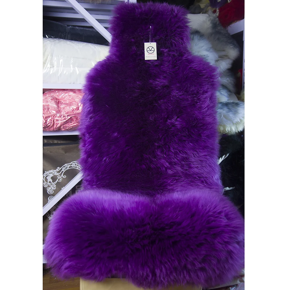 100% Real Whole Sheepskin Car Seat Cover, Super Warm Fur Car Seat Cushion, Wholesale Promotion High Quality Wool seat covers