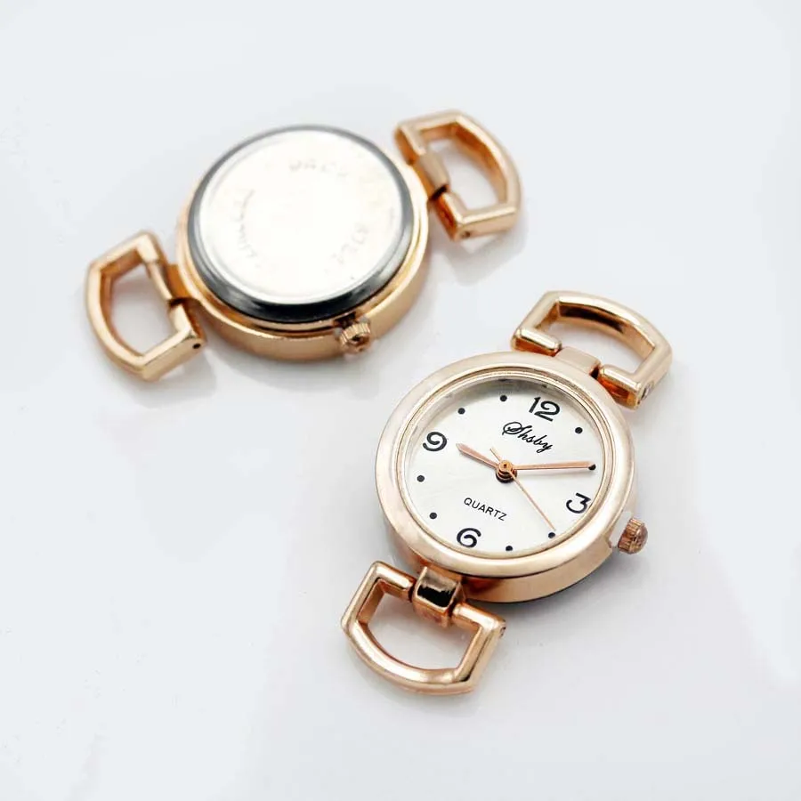 Shsby Diy Personality Rose Gold Watch Header Roman Numerals Circle Watch Table Core Watchband Watch Accessories Wholesale