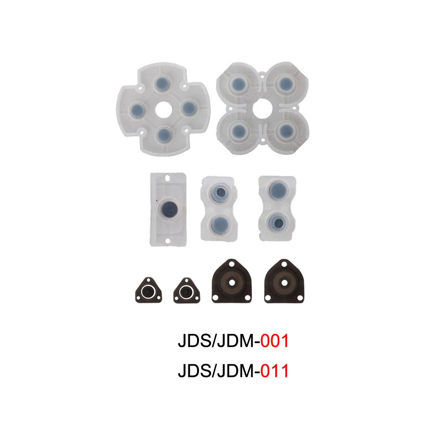 YuXi-Silicone condutor de borracha botão Pad, teclados para Sony PlayStation, DualShock 4, PS4 controlador, JDS, 001, 011, 030, 040, 050, 055