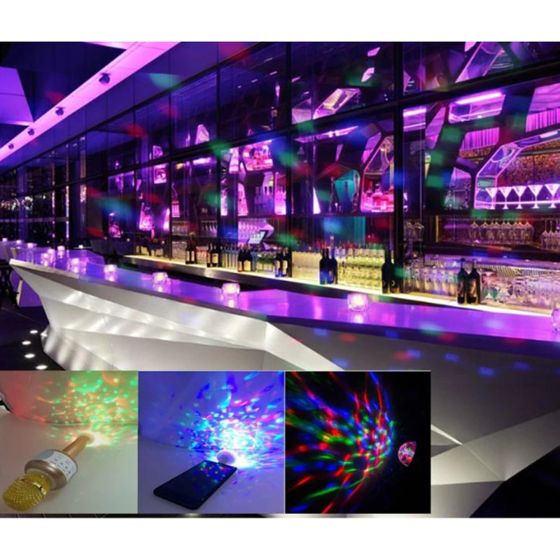 USB Magic Ball RGB DC5V Mobile Phone Interface Small Magic Ball Star Light Mini Colorful Atmosphere Home Car USB Night Light