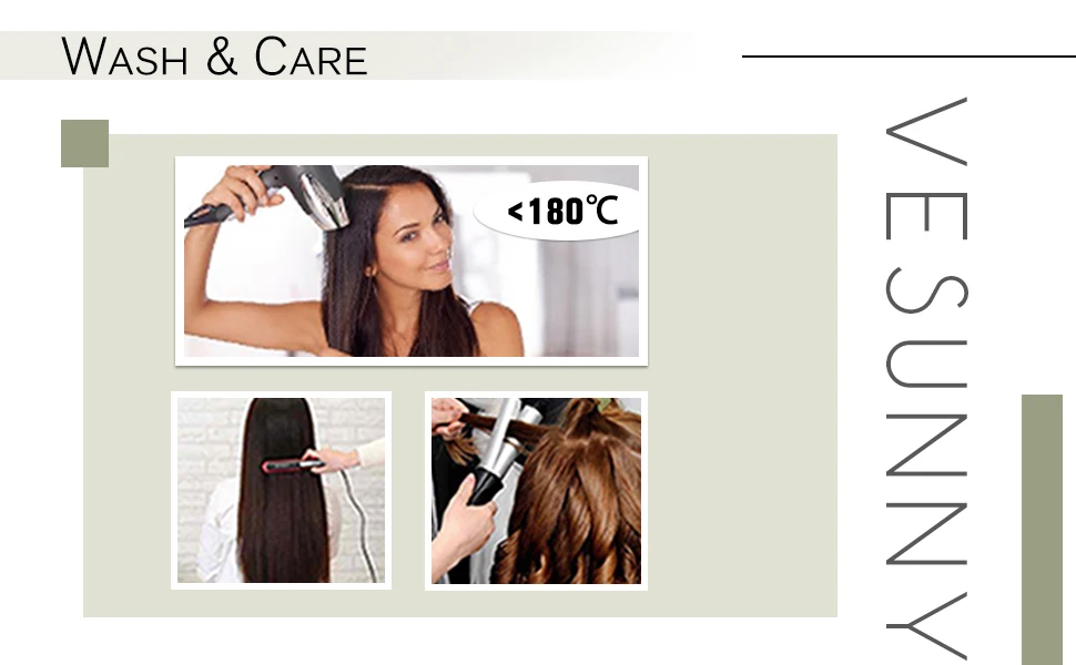 VeSunny Echthaar-Pferdeschwanz, Ombré-Braun, Pferdeschwanz-Verlängerung, echtes Menschenhaar, dunkler Ansatz, hellbraun mit blondem Haar, Pferdeschwanz-Haar – Detail 16