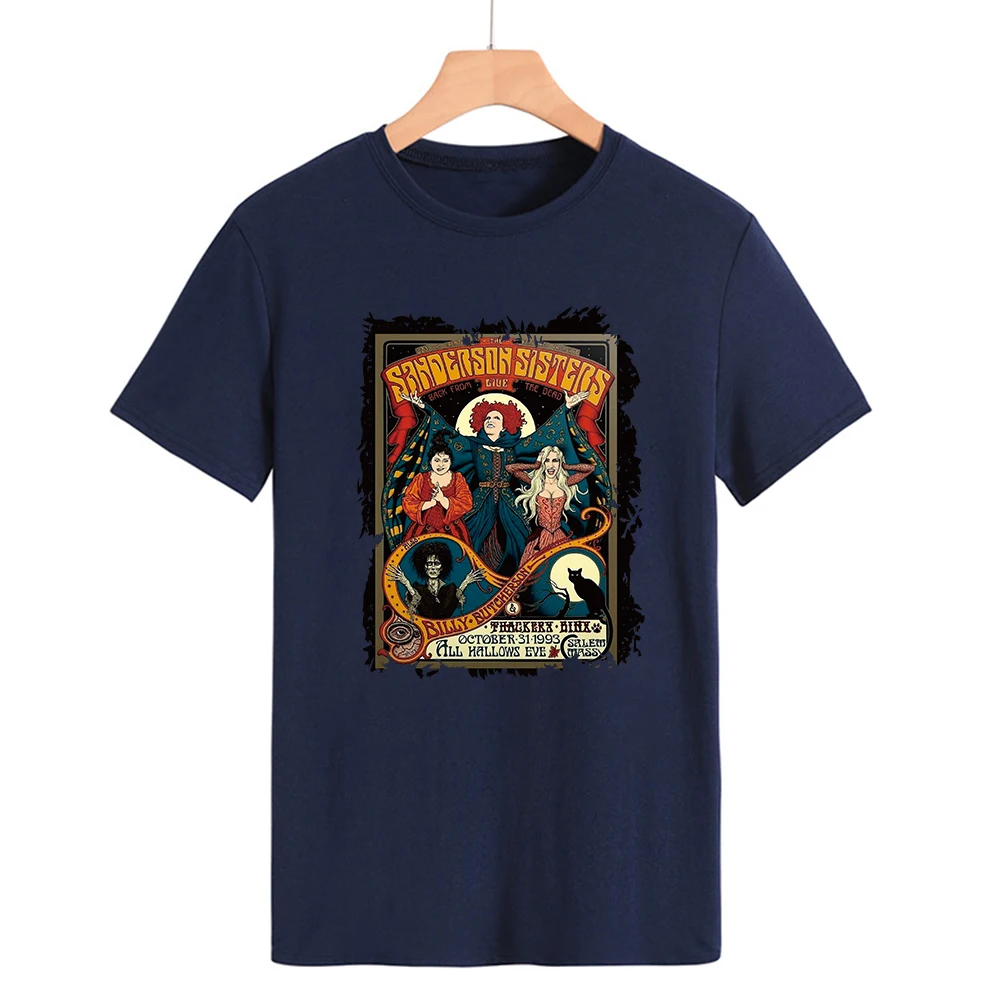 Sanderson Sisters Shirt Funny Halloween T-shirt Sanderson Witch Museum Black Flame Candle Retro Baggy Boyfriend Shirt Witch Tees