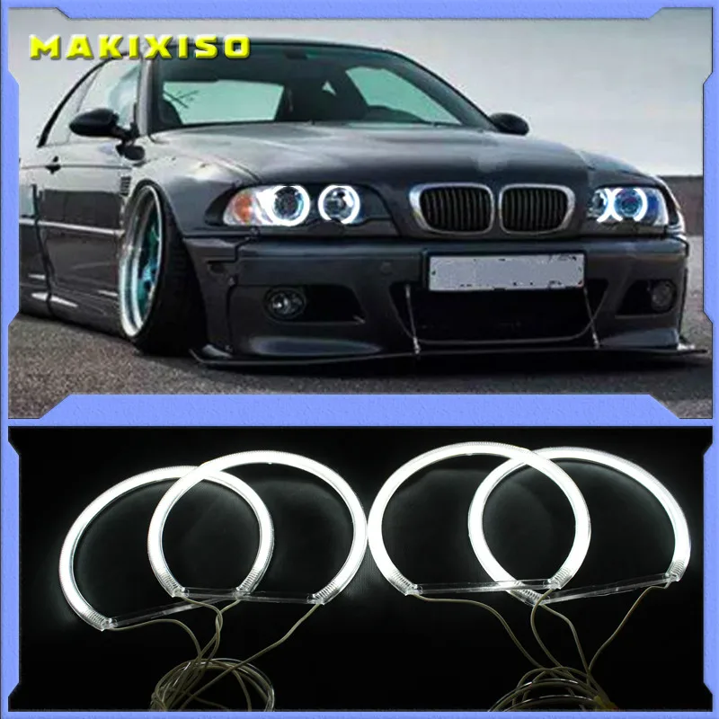 

CCFL Angel Eyes Kit Warm White Halo Ring For BMW 7 Series E38 740i 740iL 750i 750iL 730d 740d 728i 95-01 Demon Eye