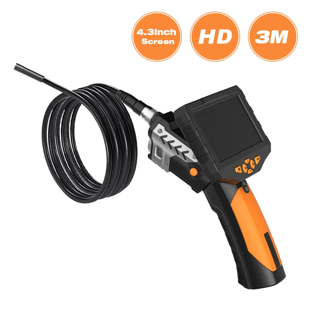 3.5 inch build-in monitor Diameter 8.2mm vehicle maintenance AV Handheld  endoscope 3.5M