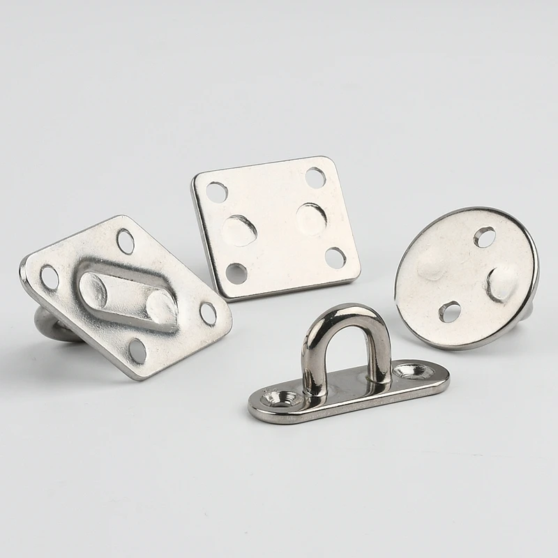 M5~M8 304 Stainless Steel Diamond / Oval Eye Plate Fixing Hook Shading Net Hook Lamp Hook Accessories U-shaped load-Bearing Hook