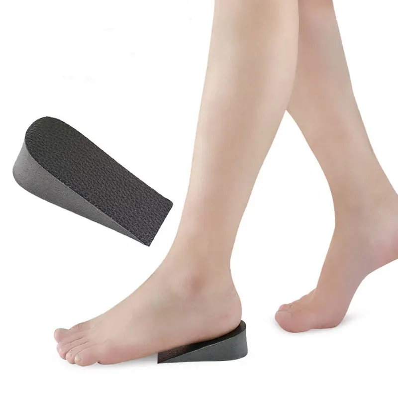 Eva Onzichtbare Hoogte Verhoogde Inlegzolen 1/2/3Cm Hoge Stijging Mannen Vrouwen Zachte Voet Inlegzolen Anti-slip Hak Pads Insert Voor Schoenen