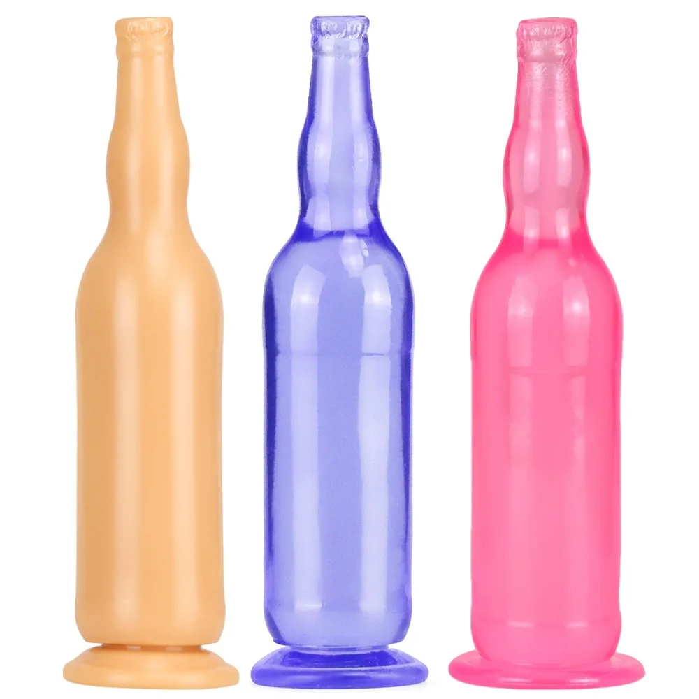 

Man Nuo Huge Anal Dildo Butt Plug Anal Sex Toys Vagina Anus Expander with Suction Cup Silicone Beer Bottle Sex Toy for Adult Gay