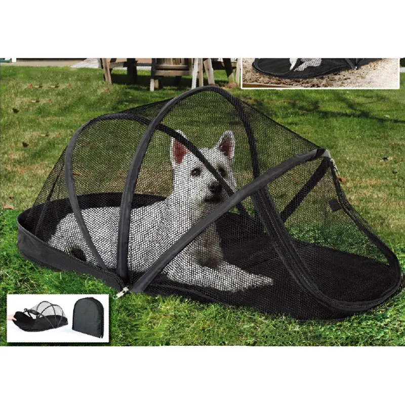 

Portable Dog Net Tents Foldable House Cage for Small Dogs Crate Cat Net Tent Cats Outside Kennel Pet Puppy without Mosquito