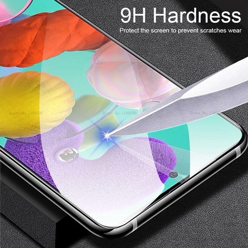 9D Tempered Glass For Samsung A54 A53 5G A34 A33 A72 A71 A51 A32 A24 A23 A22 A14 A13 A12 A21S A52 S S21 S20 FE Screen Protector