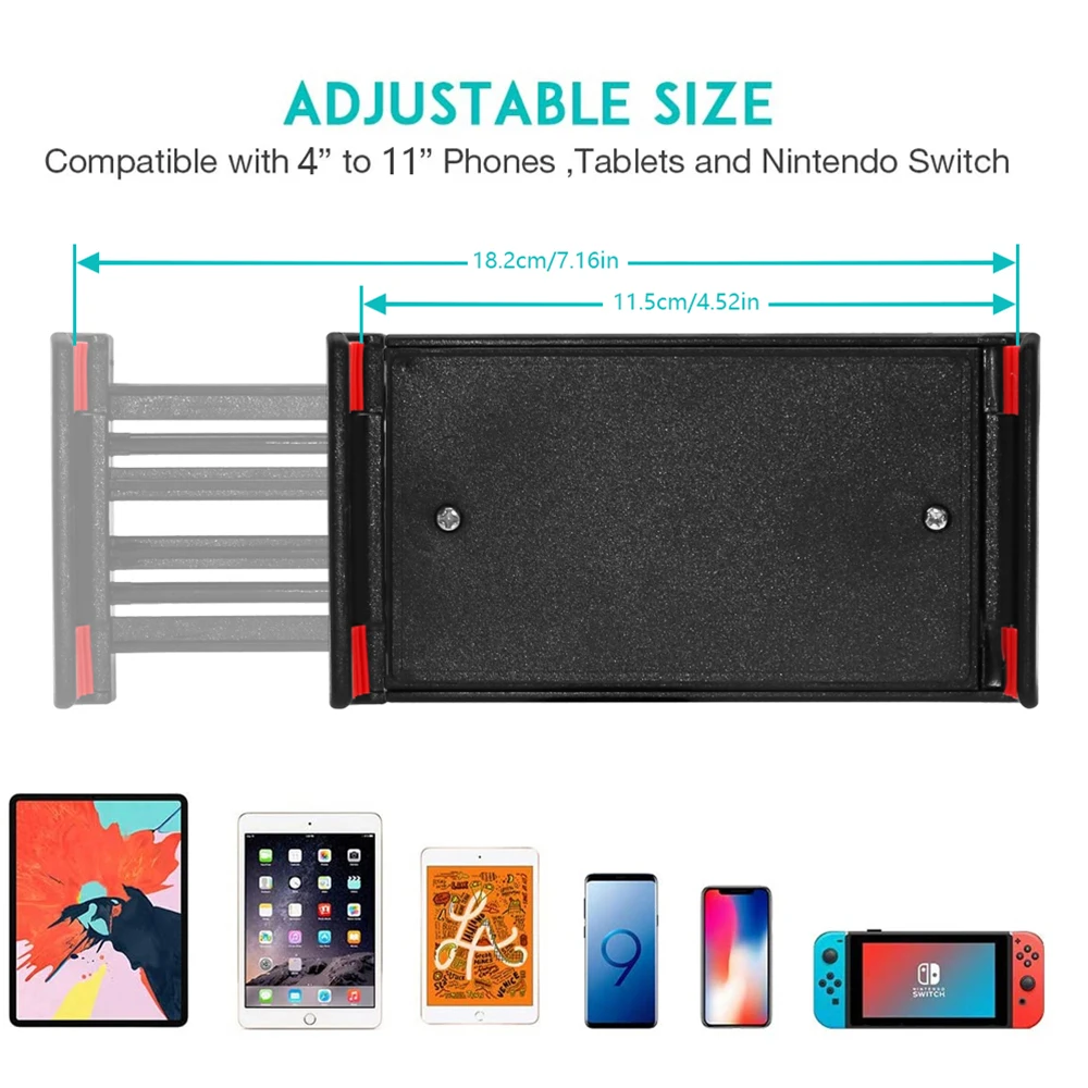 Universal 4-11 inch Tablet Holder Car CD Slot Air Vent Tablet Bracket Mobile Phone Mount Stand For iPad Pro iphone Xiaomi Huawei