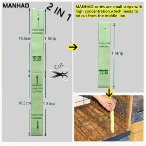 Wangshi Manhao-pro-Tira von Fluvalit, Imkerei, Varroa-Behandlung, Bienenzubehör, kleine, 80 Streifen, 5 PCs, 10 PCs 4 Hauptverkauf Manhao Pro Strip - №4