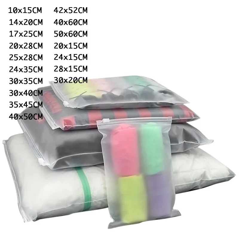 Frosted zip seal ziplock plastic Packaging bags Travel Storage Bag Zipper Lock Matte bag For clothing underwear,toys Custom bag