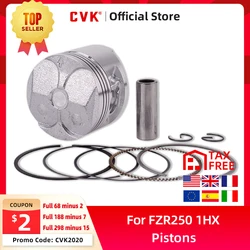 CVK Engine Parts Pistons Rings Set 48MM STD Standard +25 +50 +75 Cylinder Bore Size For Yamaha FZR250 1HX small ban ZEAL FZR 250