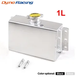 Universal 1L Aluminum Coolant Expansion Fill Tank Overflow Reservoir Oil Catch Can Fuel Surge Tank