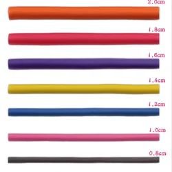 Flexible Hair Curling Rod Hair Curler Make Soft Foam Bendy Twist Curls DIY Rollers Styling Tools 10pcs (Random Color)