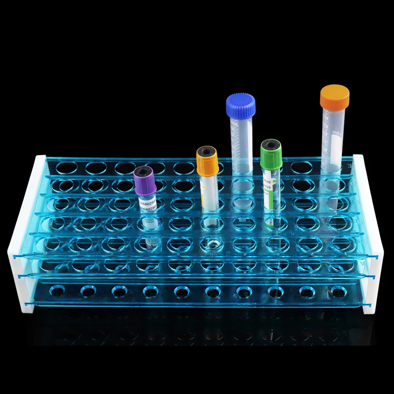 3 Layers/set, Scientific Experiment Equipment, Plastic Test Tube, Centrifuge Tube Rack, Three Layers of Blood Samples, Removable