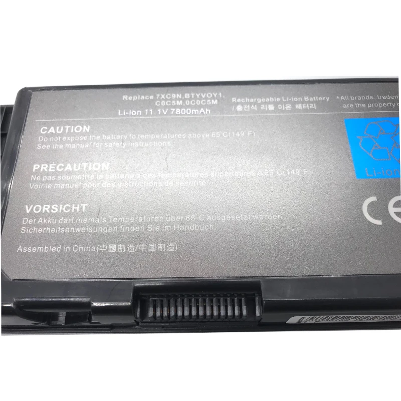 Imagem -05 - Bateria para Computador Portátil Dell Engrenagem M17x r3 r4 tipo 3180397 Novo Modelo C0c5m 0c0c5m 05wp5w