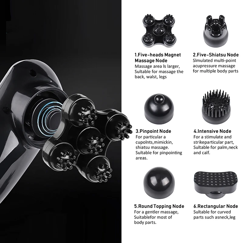 Electric Dolphin Massage Stick Cervical Massager Neck Shoulder Waist Home Massage Hammer Back Multifunctional Whole Body 220V