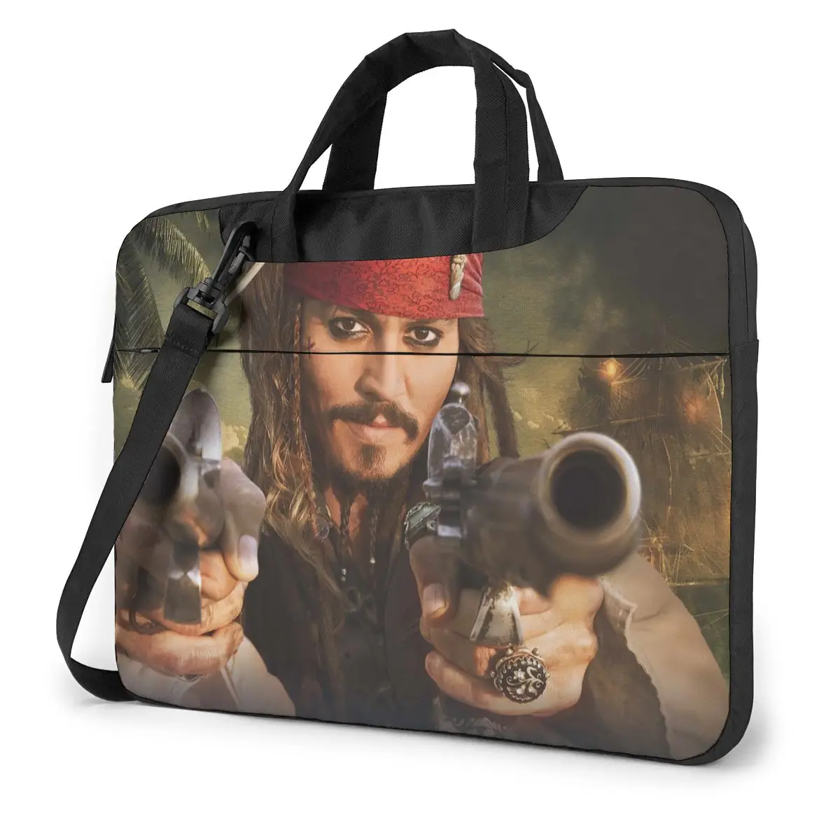 

Johnny Depp Laptop Bag Case Protective Vintage Computer Bag Bicycle Crossbody Laptop Pouch